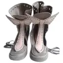 Buy Isabel Marant Beige Suede Ankle boots online