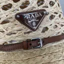 Buy Prada Beige Wicker Hat online