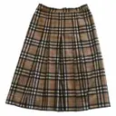 Buy Burberry Wool maxi skirt online