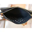 Double zip cloth clutch bag Louis Vuitton