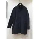 Black Cotton Coat Burberry