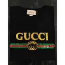 Black Cotton T-shirt Gucci