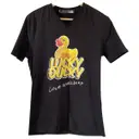 Black Cotton T-shirt Moschino Love