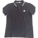 Black Cotton Polo shirt Moncler