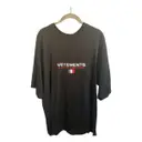 Black Cotton T-shirt Vetements