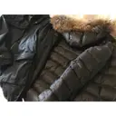 Black Cotton Coat Woolrich