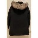 Buy Woolrich Black Cotton Coat online