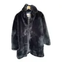 Fall Winter 2020 faux fur coat Sandro