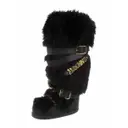 Buy Moschino Faux fur snow boots online