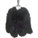 Black Fur Coat Sonia Rykiel