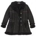 Black Fur Coat Balenciaga