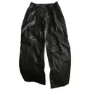 Leather large pants Adam Lippes