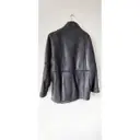 Buy Adolfo Dominguez Leather cardi coat online