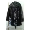 Leather trench coat Alaïa