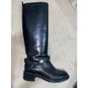 Leather riding boots Alberta Ferretti