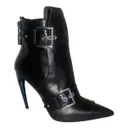 Leather buckled boots Alexander McQueen