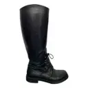 Leather riding boots Alexander McQueen