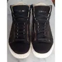 Buy Alexander McQueen For P Leather high trainers online