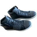 Leather high trainers Alexander McQueen