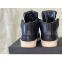 Leather high trainers Alexander McQueen