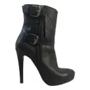 Leather buckled boots All Saints