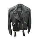 Leather biker jacket All Saints
