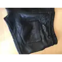 Leather mini short American Retro