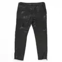 American Retro Leather straight pants for sale