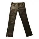 Leather straight pants Anine Bing