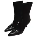 Black Leather Ankle boots Yves Saint Laurent