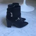 GUESS Black Leather Ankle boots for sale