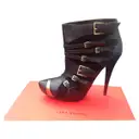 Black Leather Ankle boots Lara Bohinc