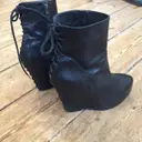 Leather lace up boots Ann Demeulemeester - Vintage