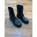 Buy Ann Demeulemeester Leather biker boots online