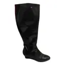 Leather wellington boots Armani Collezioni