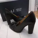 Leather heels Armani Jeans