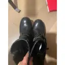 Leather biker boots Ash
