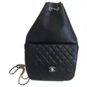 Black Leather Backpack Chanel