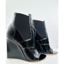 Buy Balenciaga Leather open toe boots online