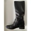 Leather riding boots Balenciaga