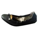 Black Leather Ballet flats Tod's
