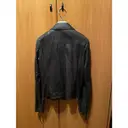 Leather biker jacket Bally