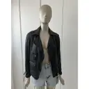 Leather biker jacket Bally