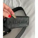 Leather backpack Balmain