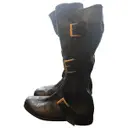 Leather riding boots Balmain