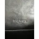 Leather clutch bag Balmain