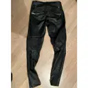 Buy Balmain For H&M Leather carot pants online