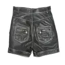 Balmain Leather mini short for sale