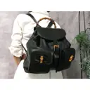 Vintage Bamboo leather backpack Gucci