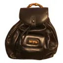Bamboo Tassel Oval leather backpack Gucci - Vintage